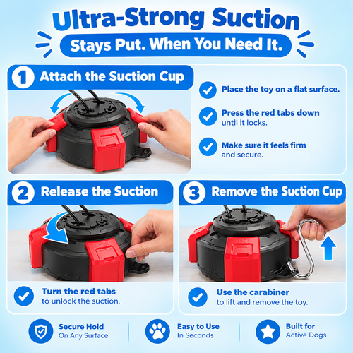 Suction Cup Dog Tug Toy