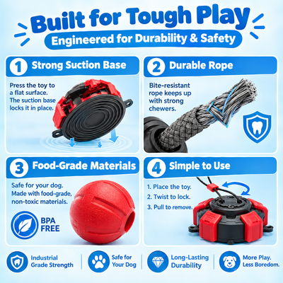 Suction Cup Dog Tug Toy