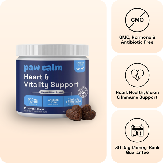 Paw Calm Taurine Heart and Vitality Support - 500mg
